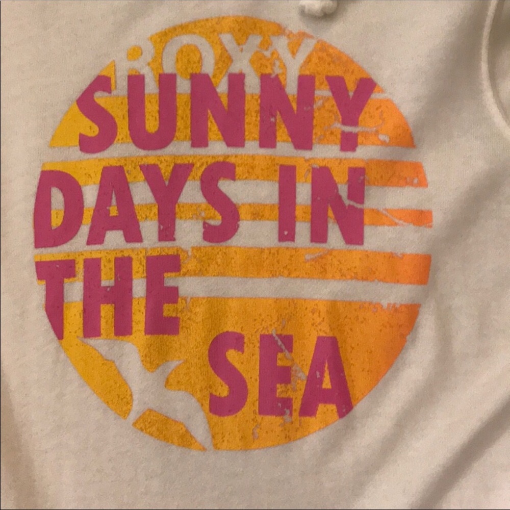 Roxy Super Cute & Soft Destructed Sweatshirt Nwots - image 2